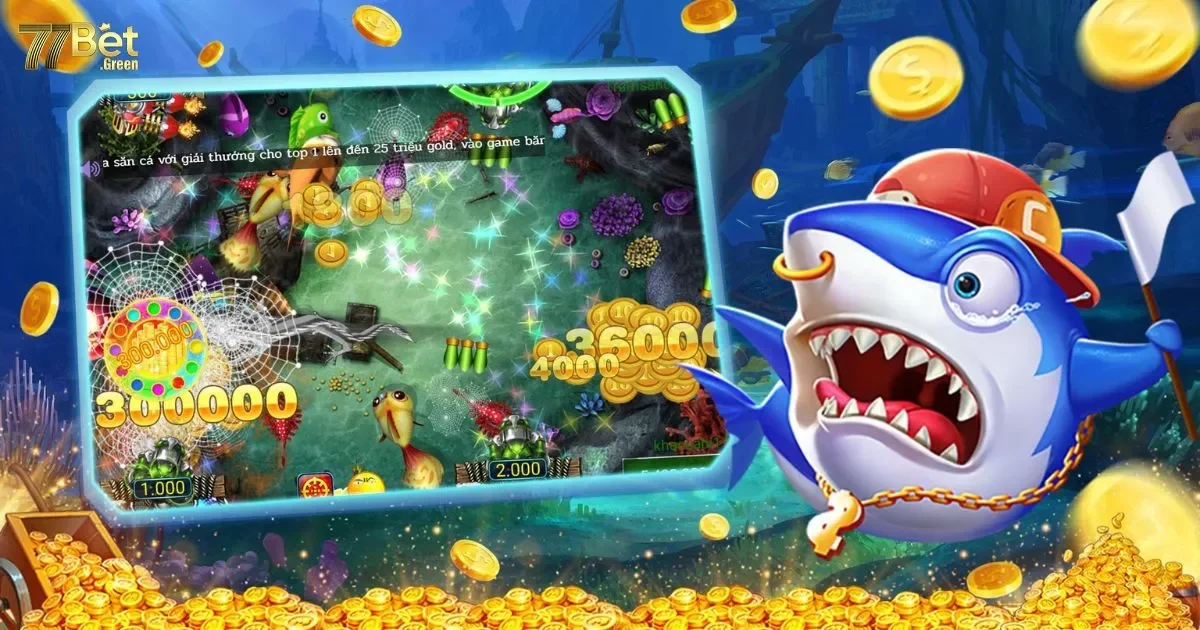 Bắn Cá Phát Lộc 77bet: Trò Chơi Bắn Cá Đầy May Mắn 3 Bắn Cá Phát Lộc 77bet: Cách săn cá phát lộc để thu nhiều xu tại 77bet