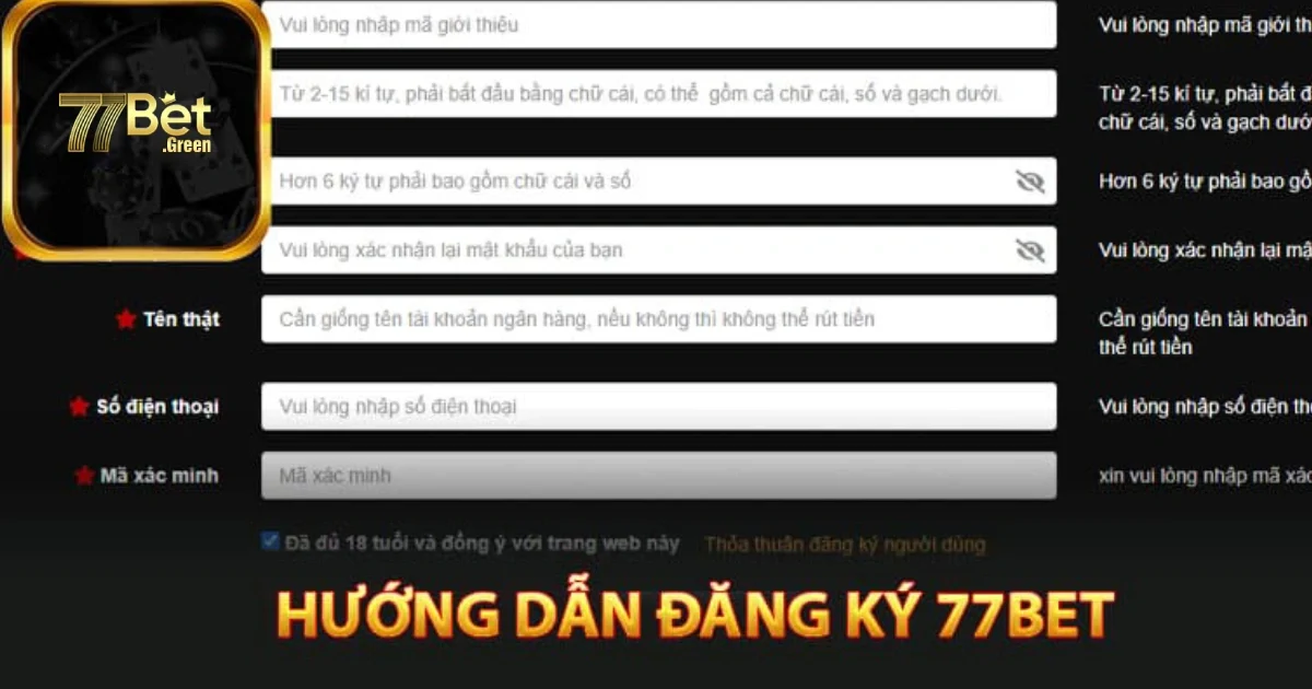 Đăng Ký 77Bet: Hướng Dẫn Cụ Thể Từng Bước Đăng Ký Tài Khoản 2 Tại Sao Nên Đăng Ký Tài Khoản 77bet Ngay Hôm Nay?