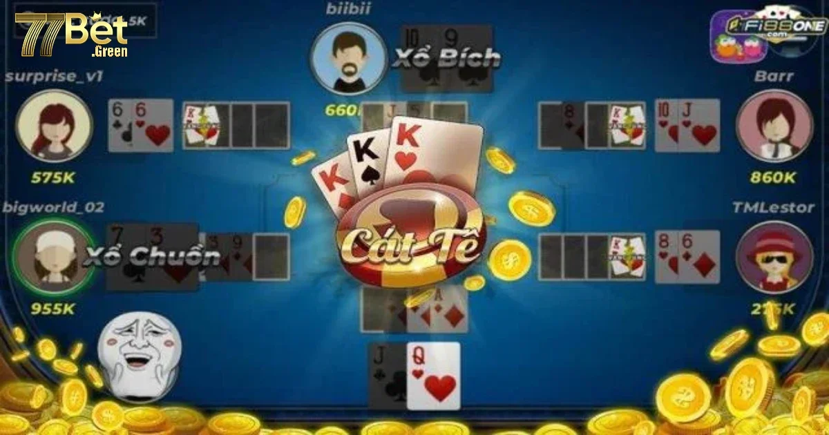 Chiến thuật đ&aacute;nh b&agrave;i Catte tại 77bet hiệu quả